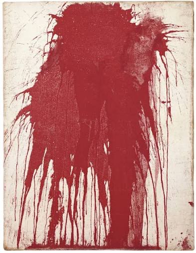 Nitsch or Vienna Actionism painting / Schüttbild
