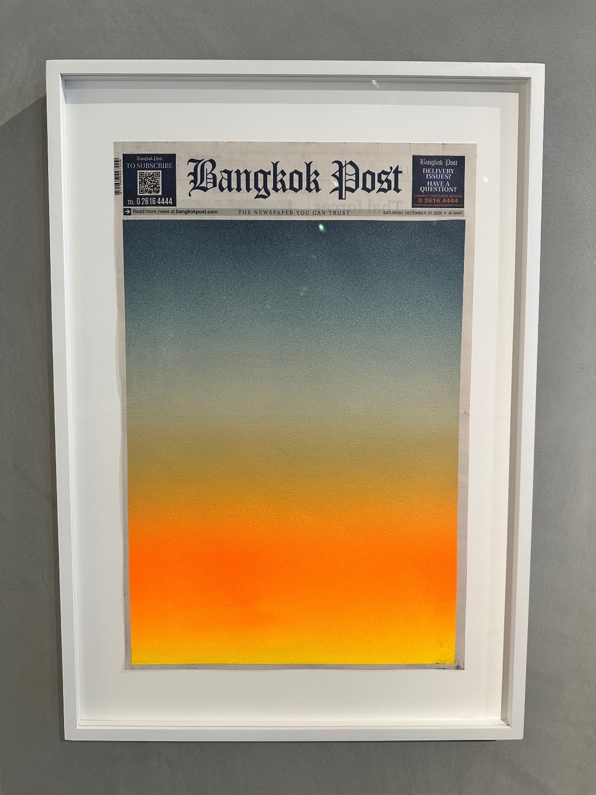 Bangkok Post Front Page (Gradient Sky)